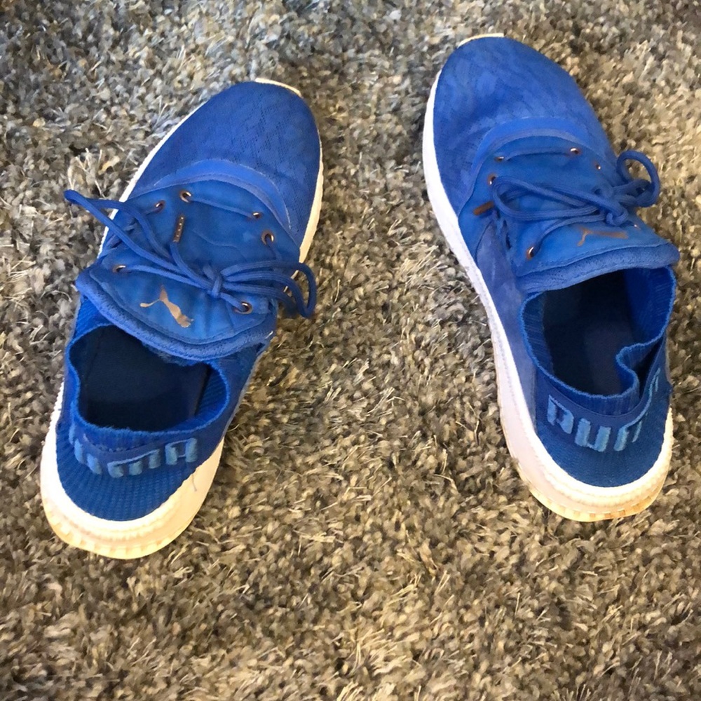 Blue Puma sneakers